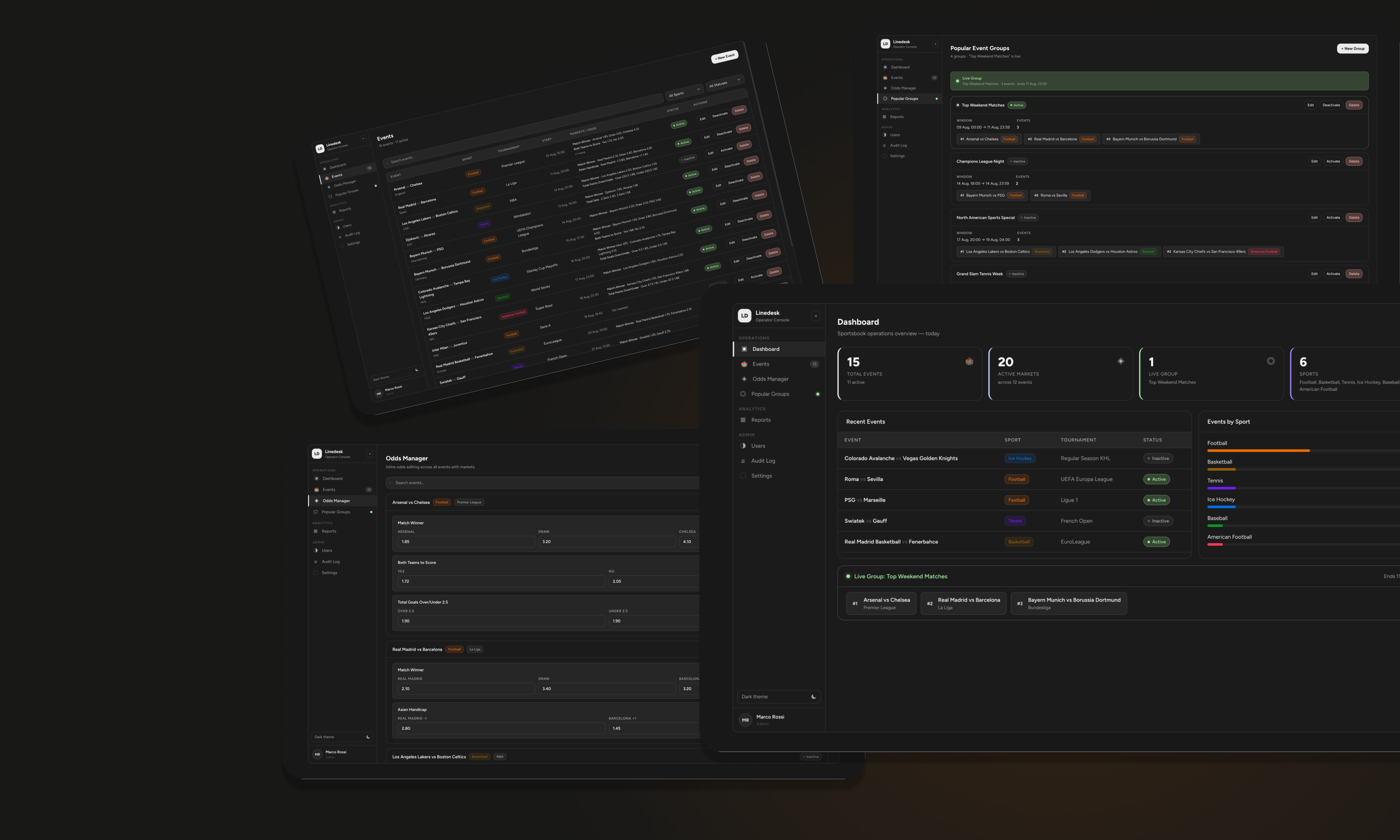 Linedesk — Modeling a Data Hierarchy Before Designing a Single Screen